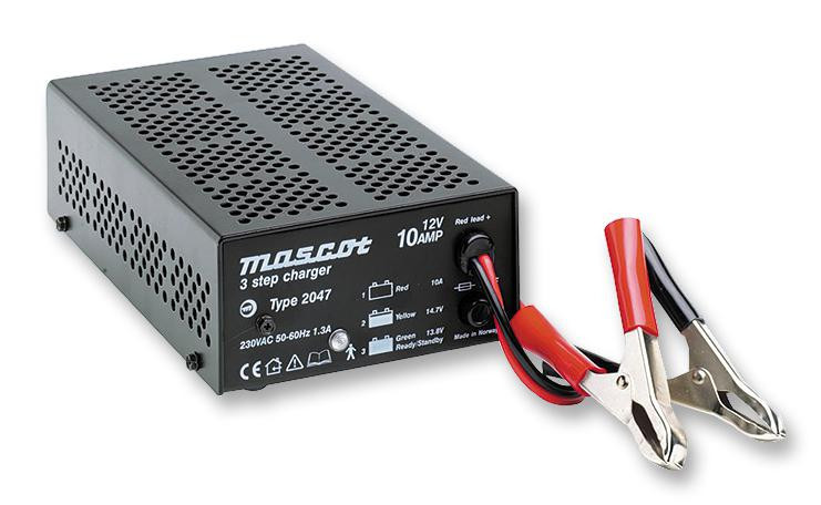 Mascot 2047 12Veuro Charger, Sla, 12V, Euro