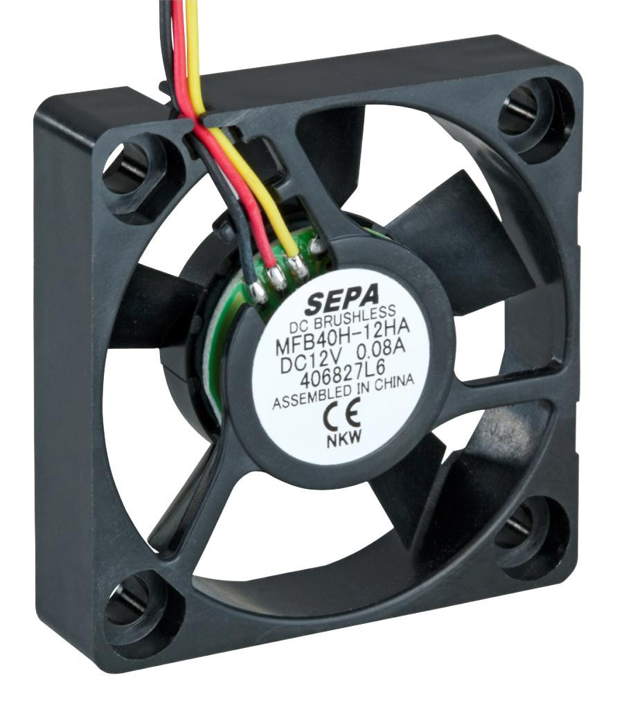 Sepa Mfb40H12A Fan, Dc, Axial, Miniature, Tc