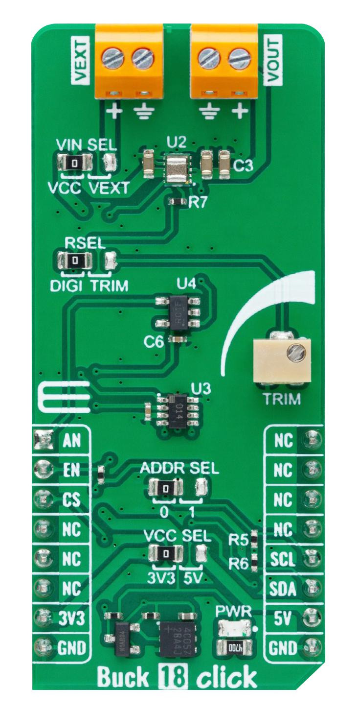 MikroElektronika Mikroe-6071 Add-On Board, Nanopower Buck Module, 5V