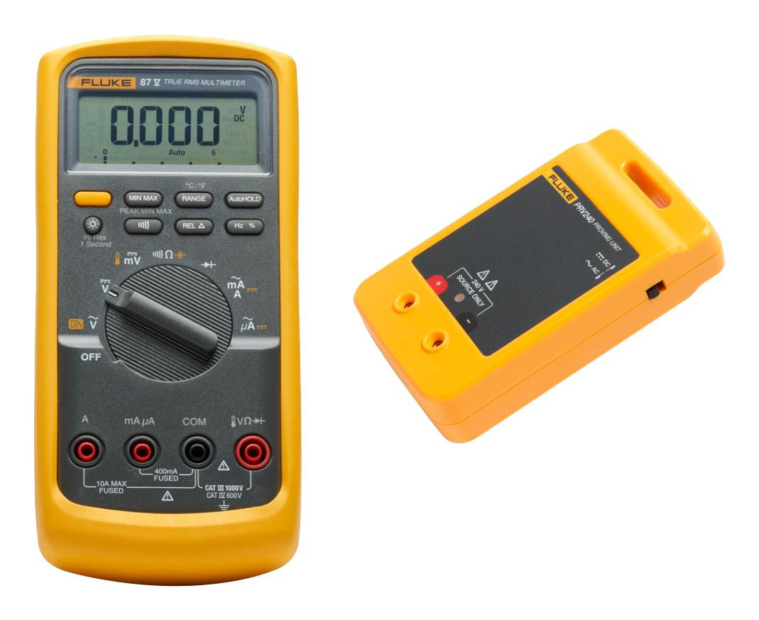 Fluke Flk-87V-Eur/prv240 Dmm, Proving Kit, 240Vac/dc, 2Km, 0-90%