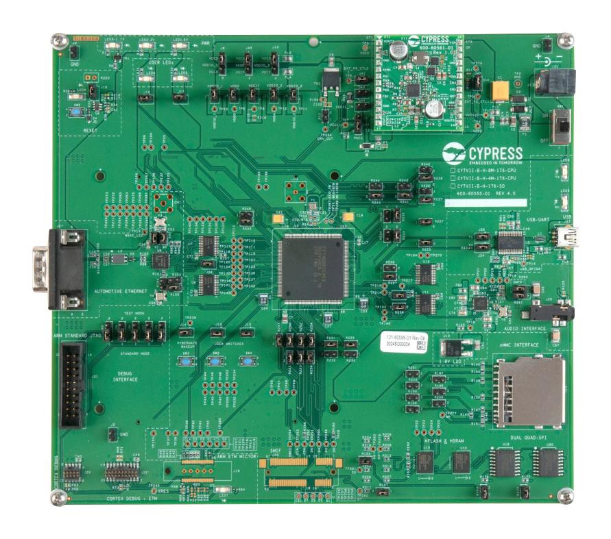 Infineon Cytvii-B-H-4M-176-Cpu Evl Board, ARM Cortex-M0+/m7F, 32Bit