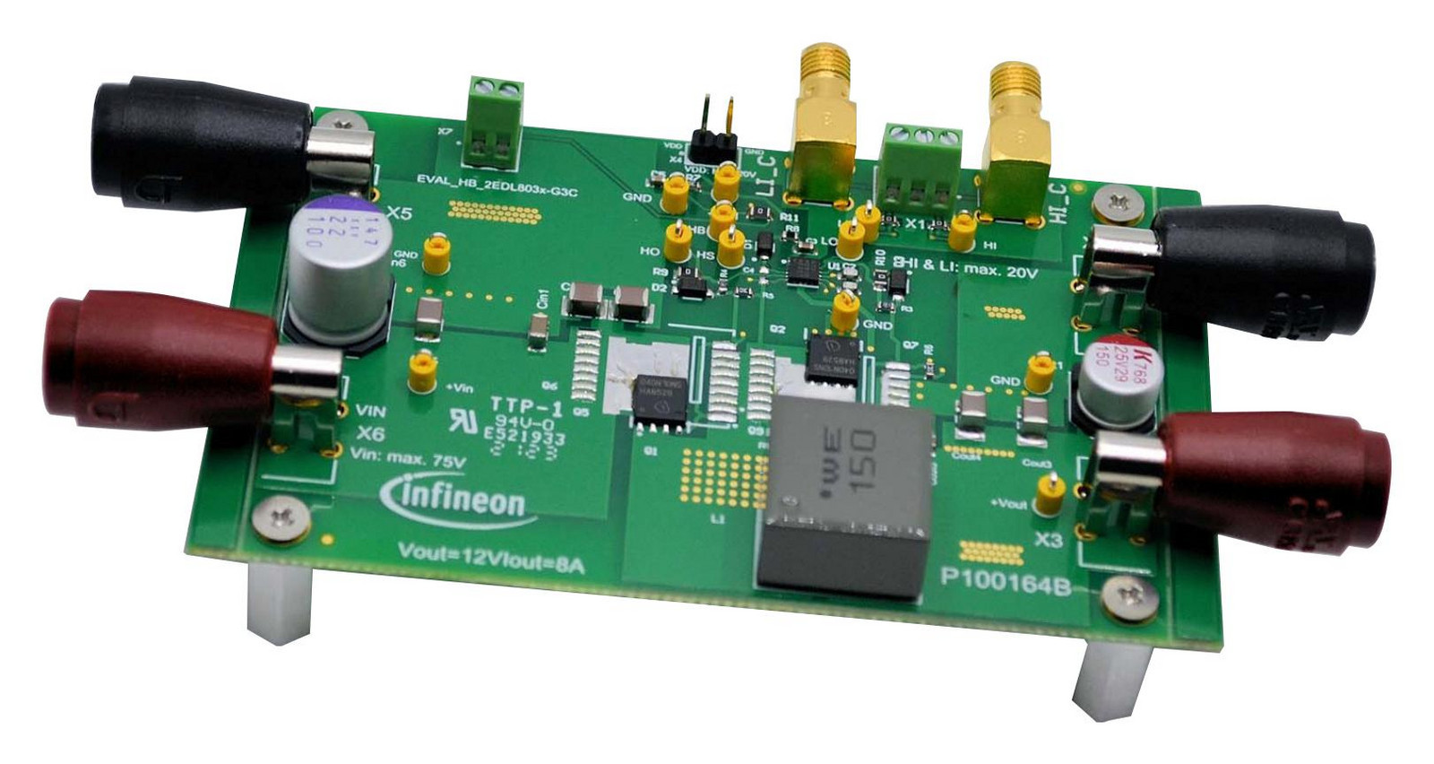 Infineon Evalhb2Edl803Xg3Ctobo1 Eval Brd, High/low Side Mosfet Gate Driv