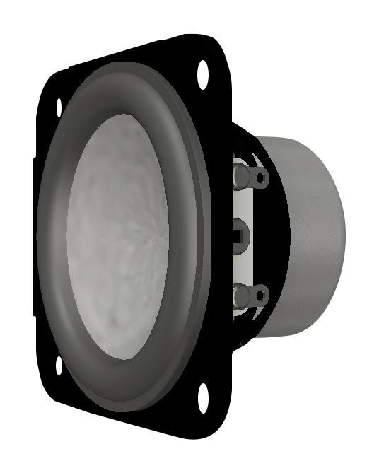 Pui Audio As04504Ps-X-R Speaker, 90Hz-20Khz, 4Ohm, 86Db