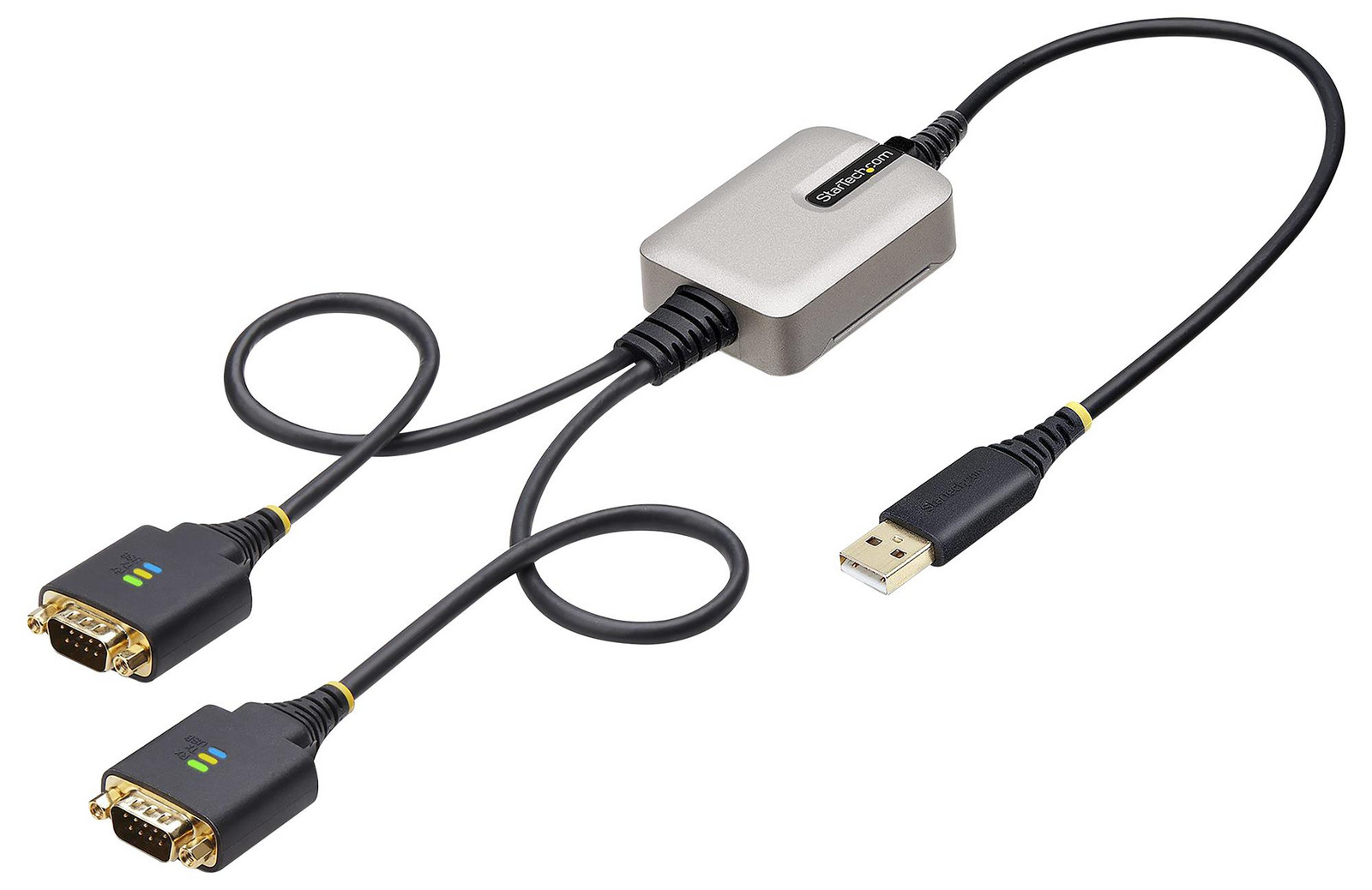 Startech 2P1Ffc-Usb-Serial Converter, Usb-A 2.0 To Rs232 Plug, 0.6M