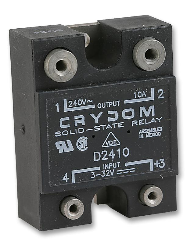 Sensata/crydom D2410 Ssr, 10A, 24-280Vac, 3-32Vdc, Zero