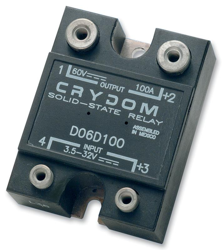 Sensata/crydom D06D100 Ssr, 100A, 3.5-32Vdc, 0-60Vdc