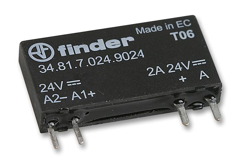 Finder Relays Relays 34.81.7.012.9024 Relay, Spst-No, 24Vdc, 0.002A