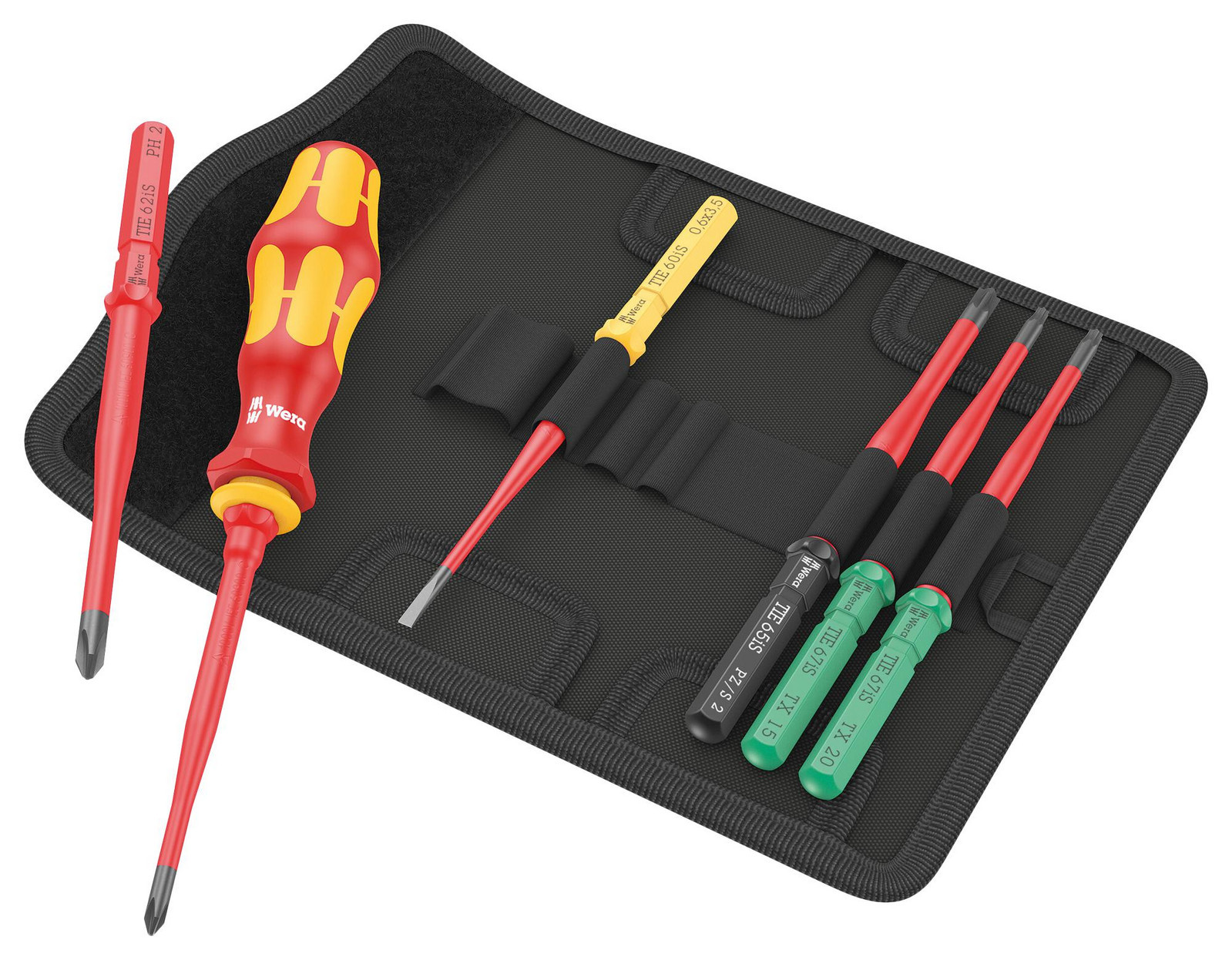 Wera K K Vde 7 Extra Slim 1 Tie Screwdriver Set, 7Pc