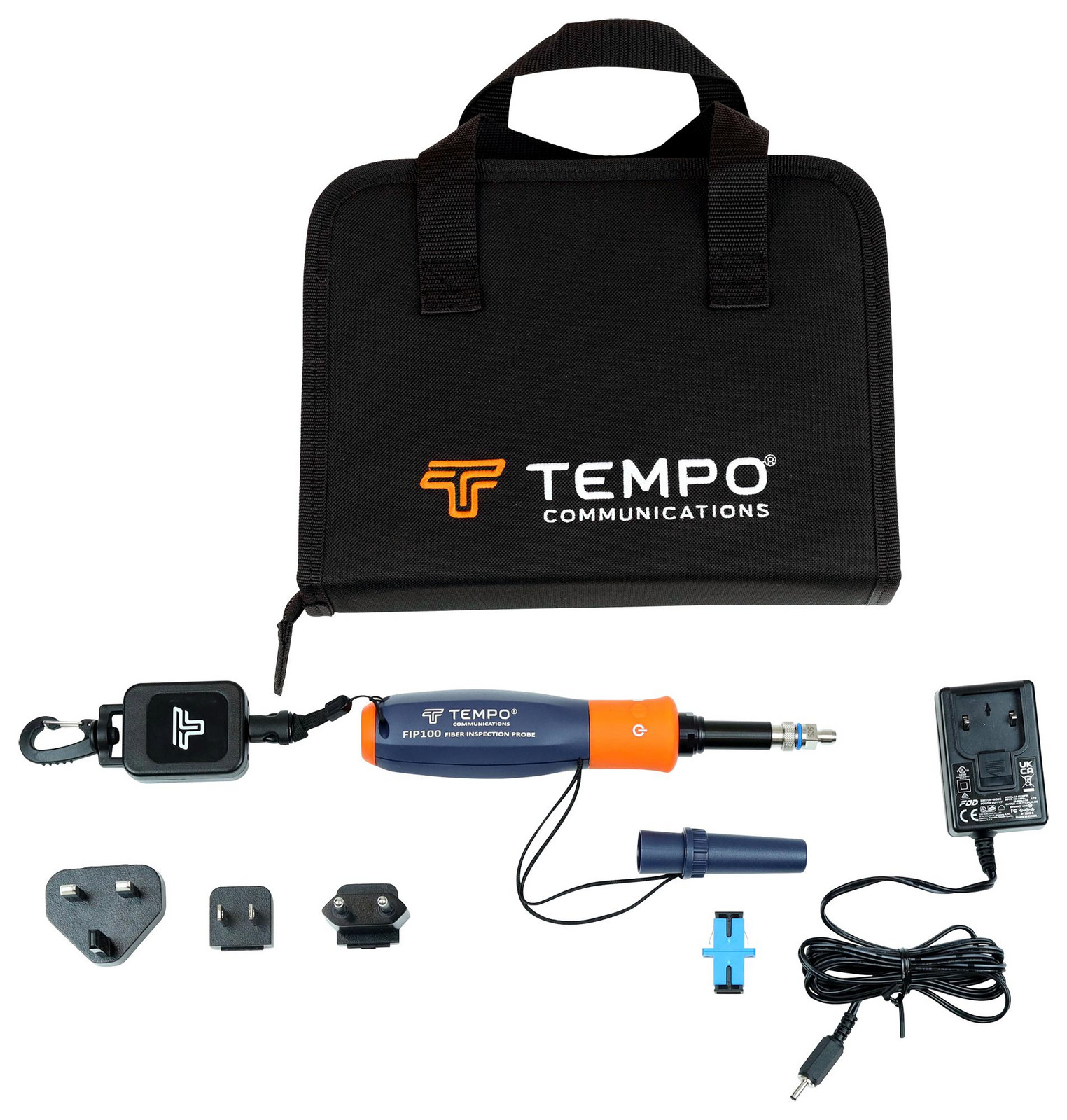 Tempo Fip100 Kit Fibre Optic Connector Inspection Kit