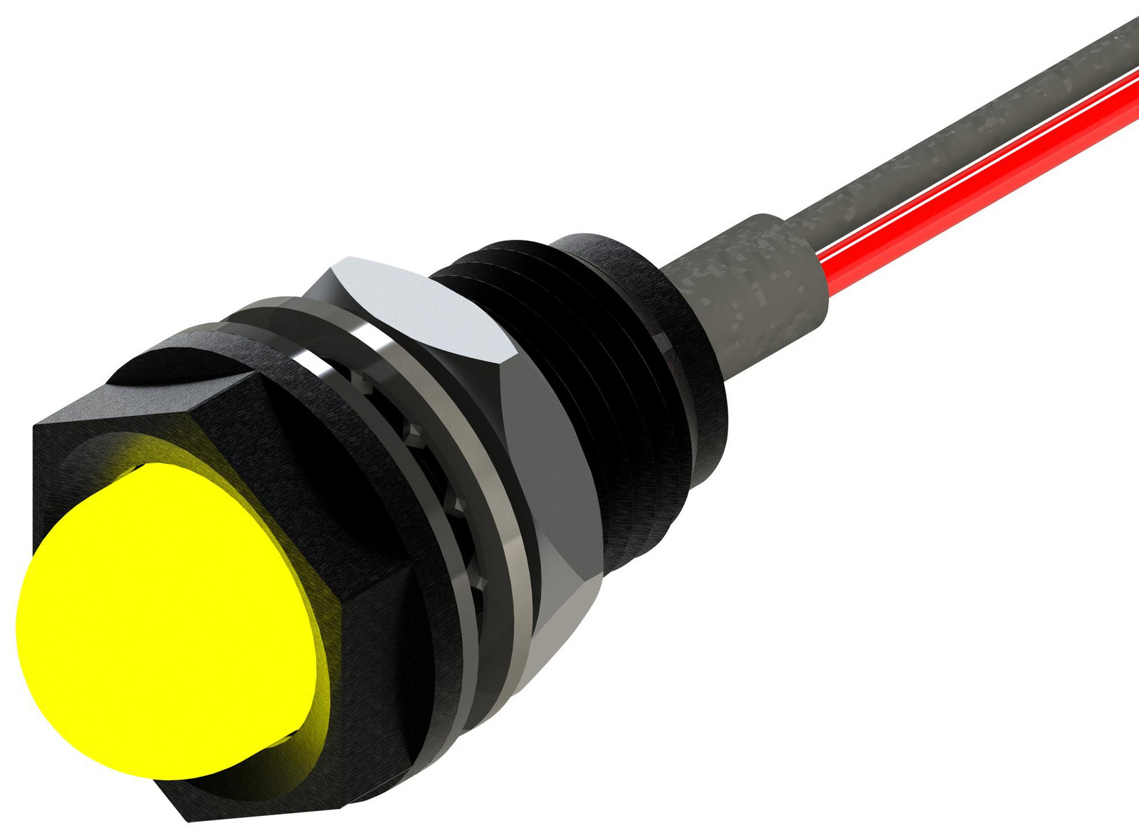 Marl 665-521-04-50 Led Panel Indicator, Yellow, 8.5mm, 2Vdc