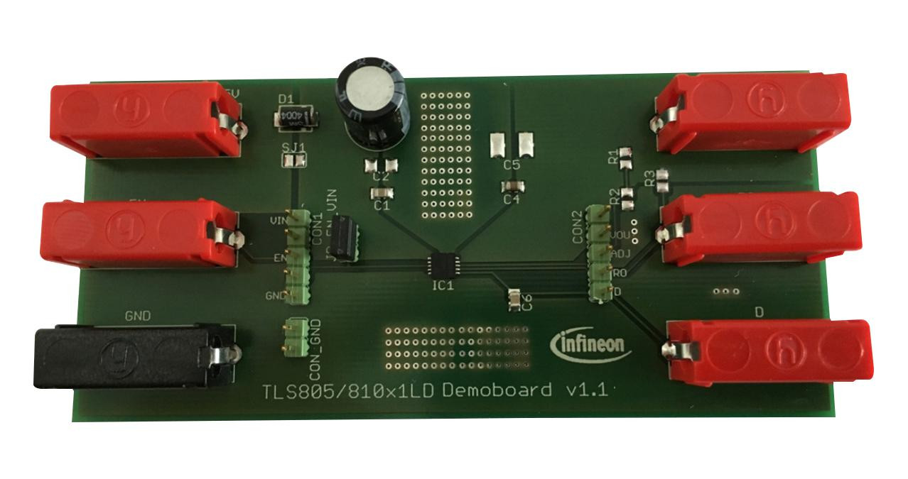 Infineon Tls810A1Ldv33Boardtobo1 Demo Brd, 0.1A, Low Dropout Linear Reg