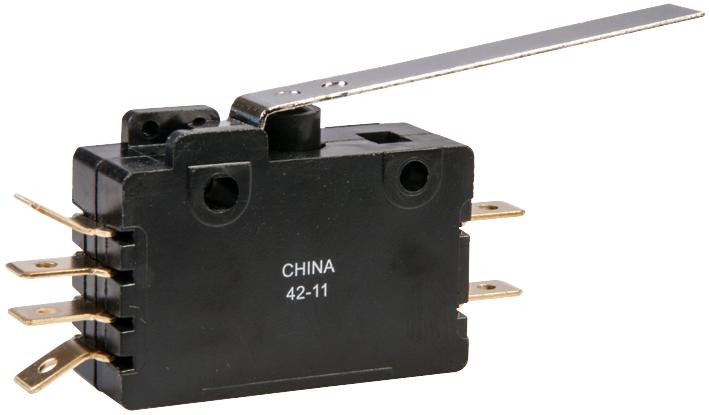 Zf 0E19-50H0 Microswitch, Hinge Lever, Dpdt 15A 250V