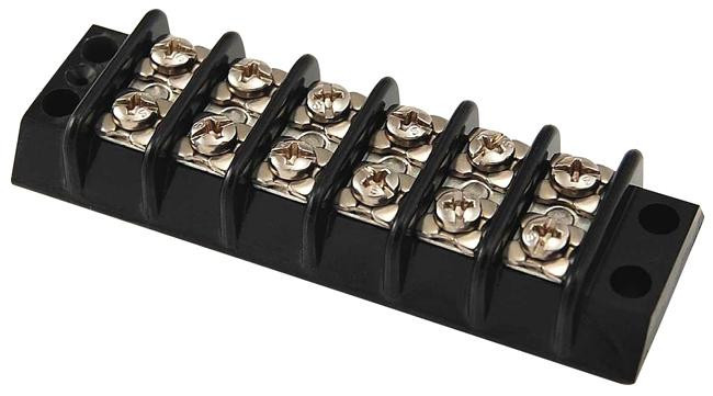 Marathon Special Products 204 Terminal Block, Barrier, 4 Position, 22-12Awg