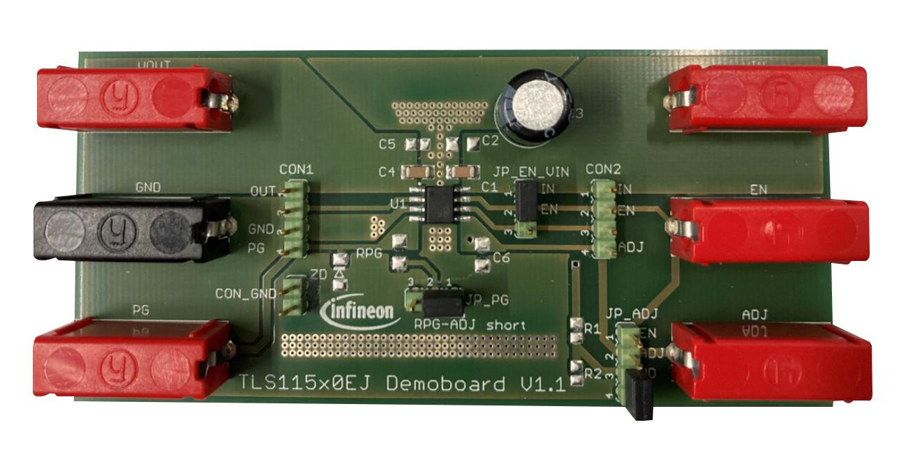 Infineon Tls115B0Ejdemoboardtobo1 Demo Brd, 0.15A, Low Dropout Linear Reg