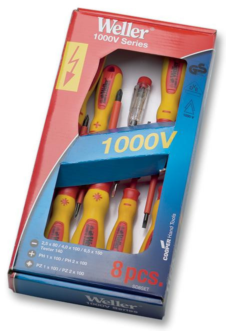 Weller Sd8Set Screwdriver Set, 8Pc