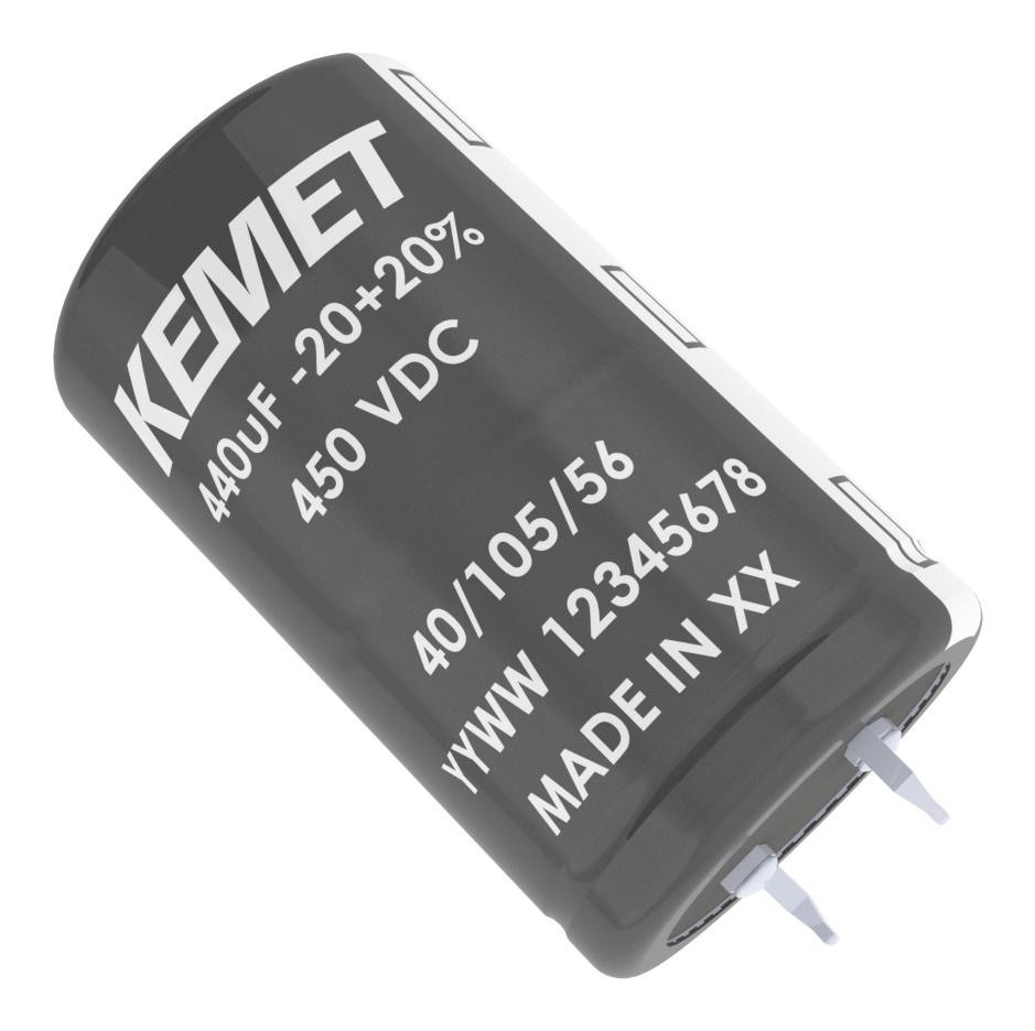 KEMET Alo8Aa271Cb450 Capacitor, Alu Elec, 270Uf, 450V, Snap-In