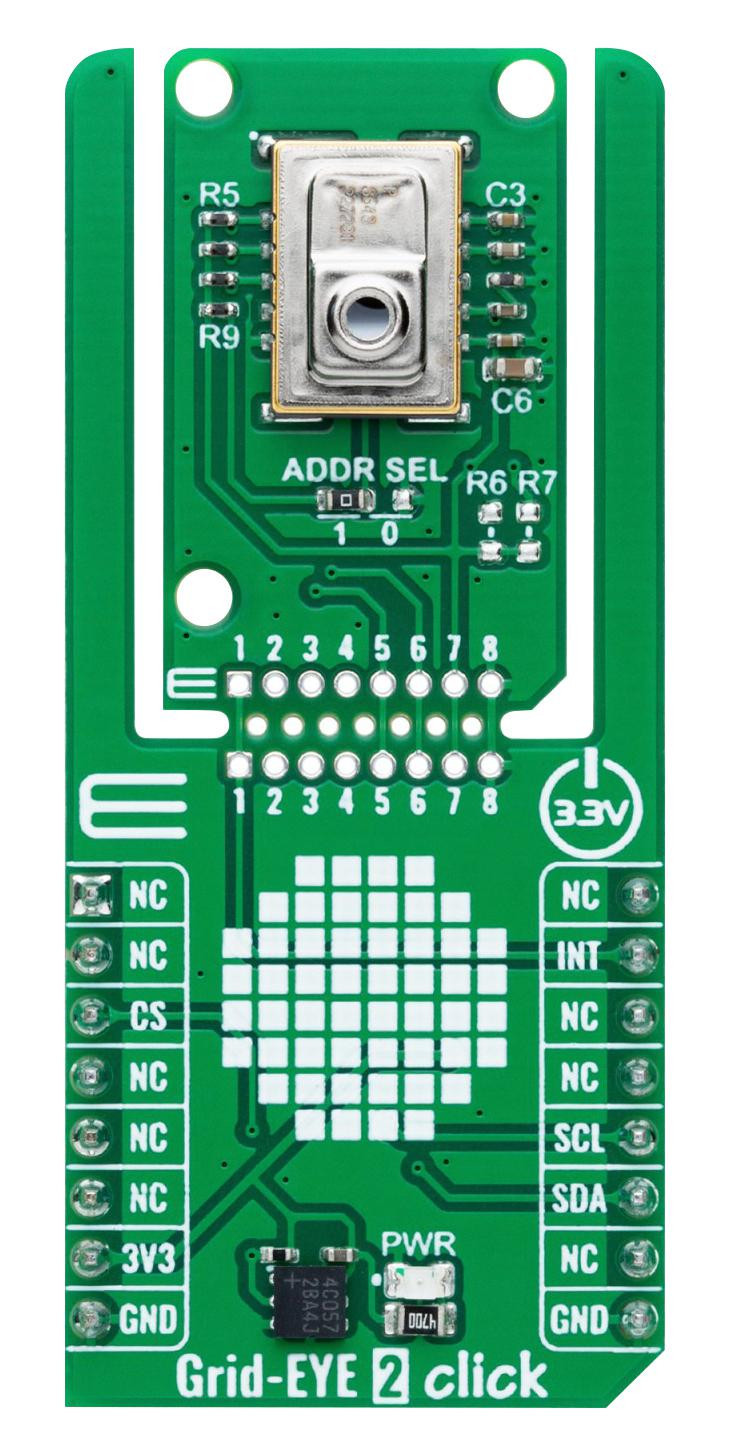 MikroElektronika Mikroe-6208 Add-On Board, Infrared Array Sensor