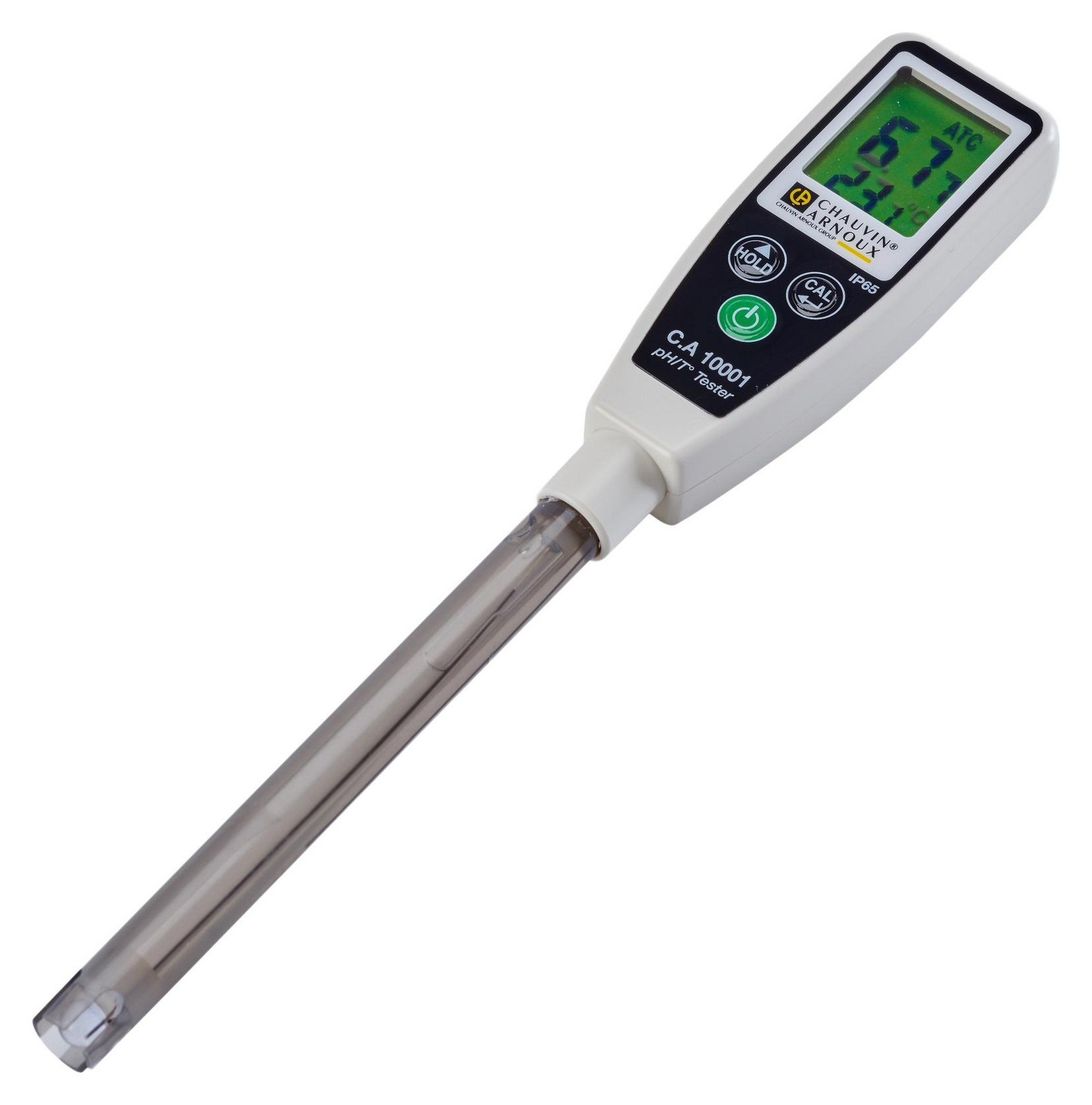 Chauvin Arnoux Ca10001 Waterproof Ph/temp Tester, 0-14Ph/0.01Ph