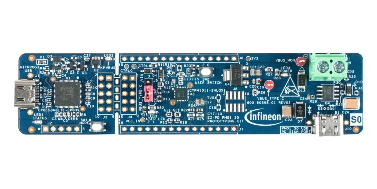 Infineon Cy7110 Prototyping Board, Usb Microcontroller