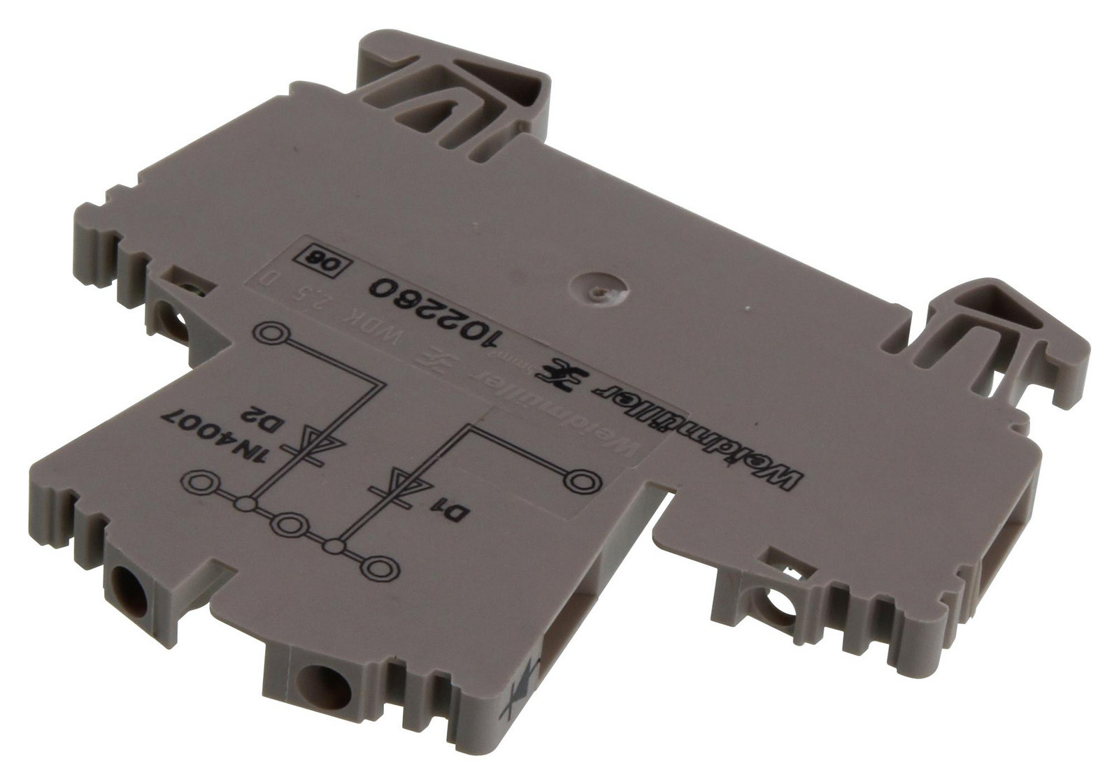 Weidmuller 1022600000 Terminal Block, Din, 4 Position, 26-12Awg