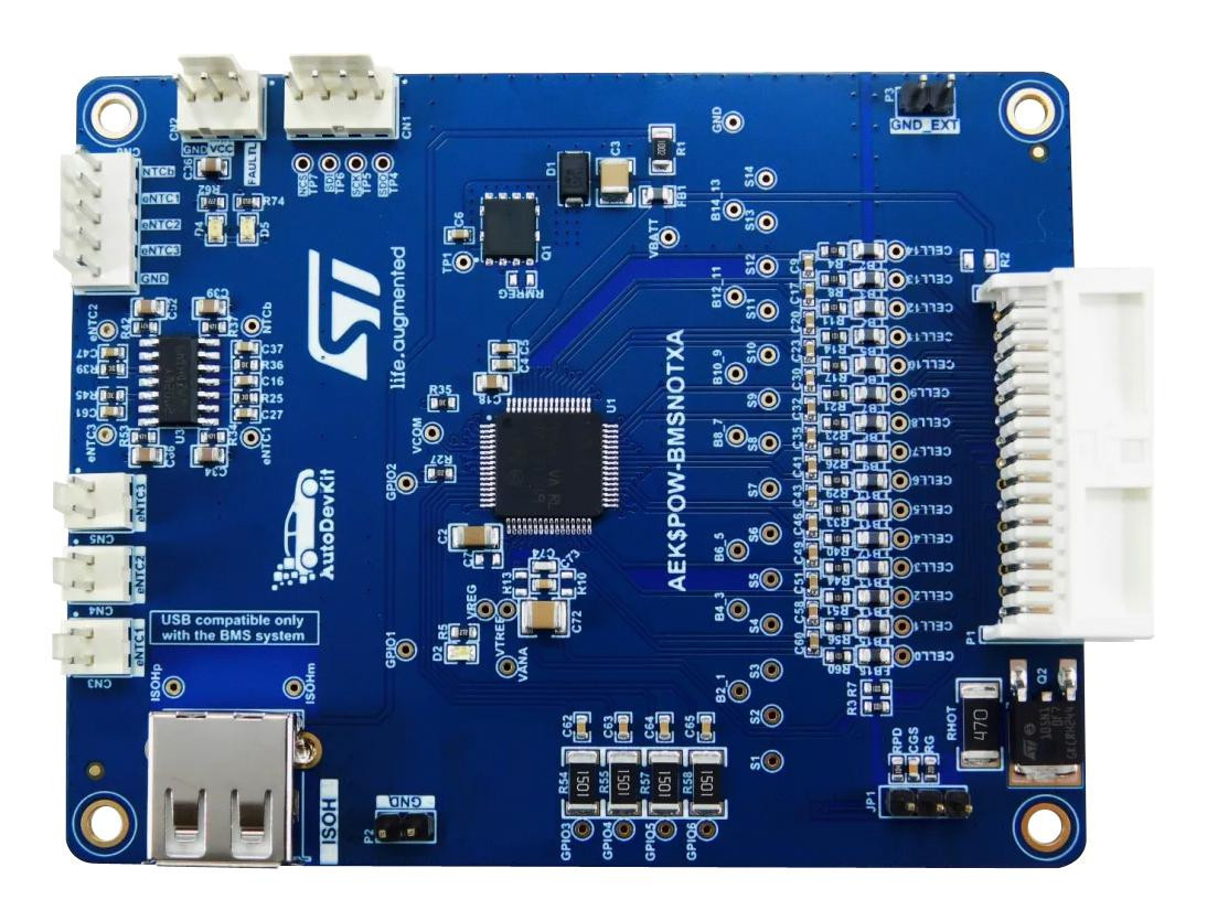 STMicroelectronics Aek-Pow-Bmsnotx Eval Brd, Li-Ion Batt Monitor/protecting