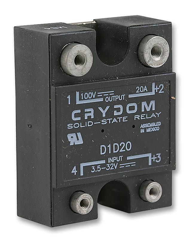 Sensata/crydom D1D20 Ssr, 20A, 100Vdc