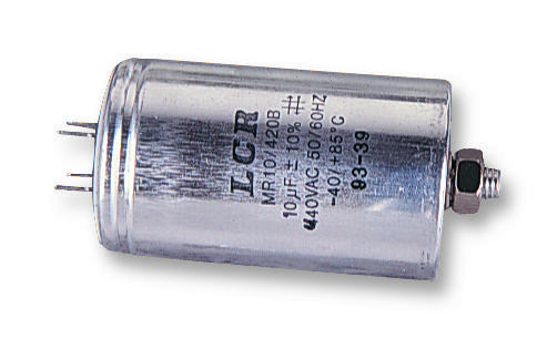 Lcr Components Mr4/420B 4Uf/440Vac Capacitor, 4Îf, 440Vac, 10%, Pp, Can, Panel