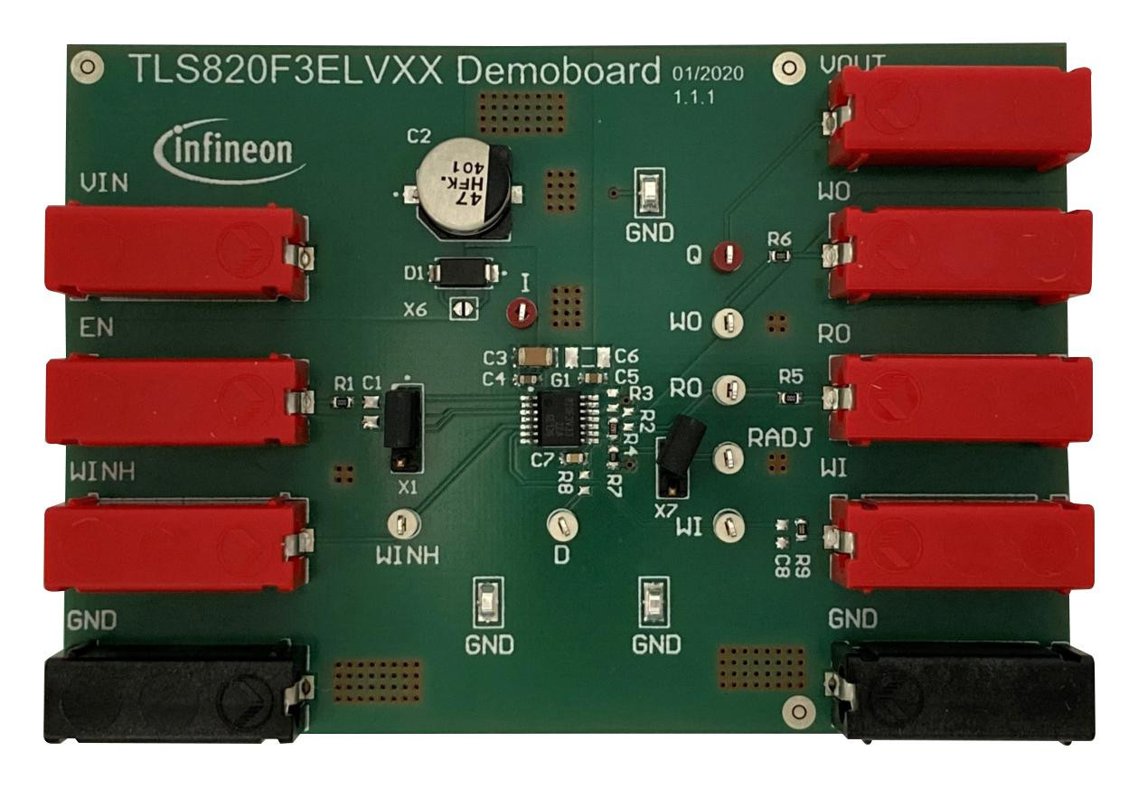 Infineon Tls820F3Elv50Boardtobo1 Demo Board, Low Dropout Linear Regulator