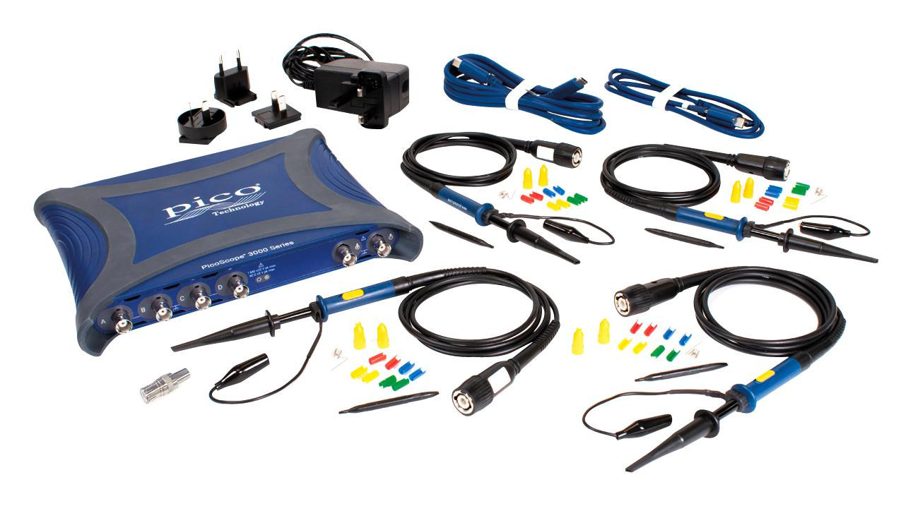 Pico Technology Picoscope 3417E Full Kit Oscilloscope, Pc, 4-Ch, 350Mhz, 2Gsps