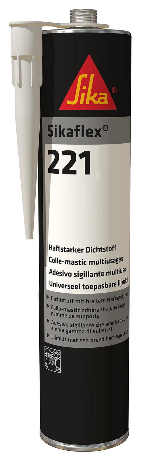 Sika 221 Light Grey Sealant, Polyurethane, Lg, Crt, 300Ml