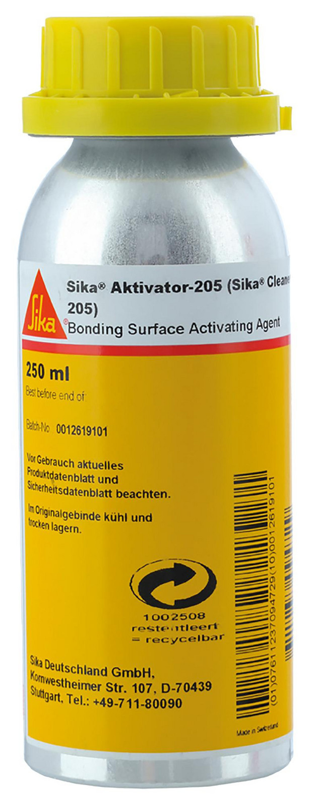 Sika Aktivator 205 Aktivator, Can, Clr, 250Ml