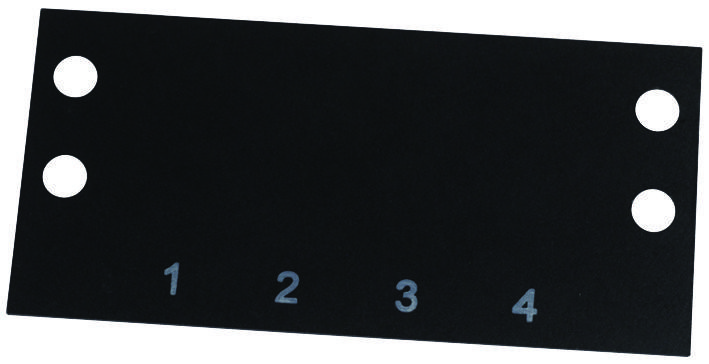 Cinch Connectivity Solutions Ms-4-142 Terminal Block Marker, 1 To 4, 14.3mm