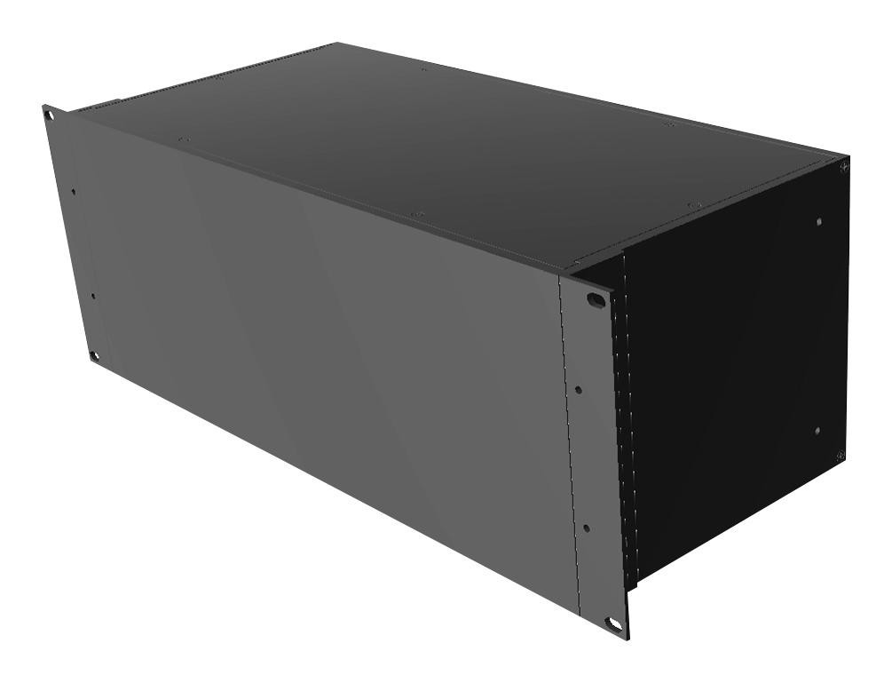 Hammond Rm4U1908Sbk Cabinet, Rack Mount, Aluminium, Black