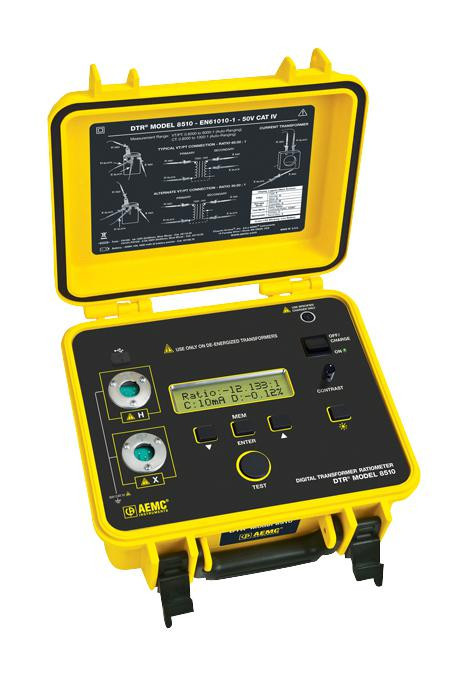 Aemc Instruments 8510 Digital Transformer Ratiometer Dtr Model 8510 (110/220V) Replacement For Cat #2111.80 & 2116.21 23T0318