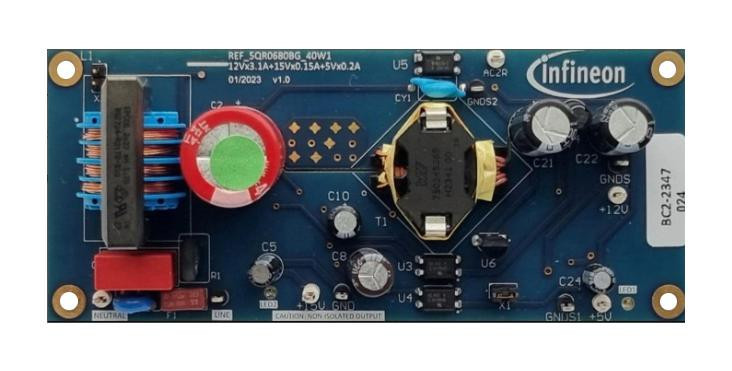 Infineon Ref5Qr0680Bg40W1Tobo1 Reference Design Board, Off-Line Conv