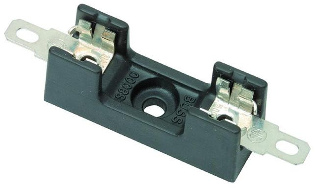 Eaton Electronics Bk/s-8102-1-R Fuse Block, 6.3 X 32mm, Bolt In Mount