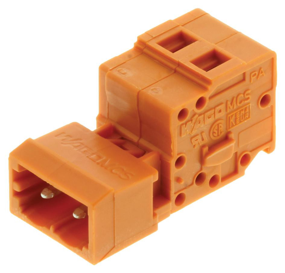 WAGO 231-632 Terminal Block, Pluggable, 2 Position, 28-12Awg