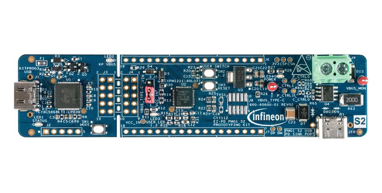 Infineon Cy7112 Prototyping Board, Usb Microcontroller