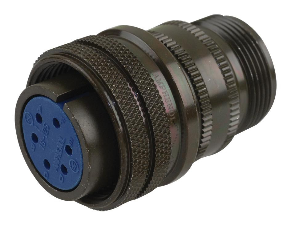 Amphenol Industrial 97-3106A-18-12S Circular Connector Plug, Size 18, 6 Position, Cable