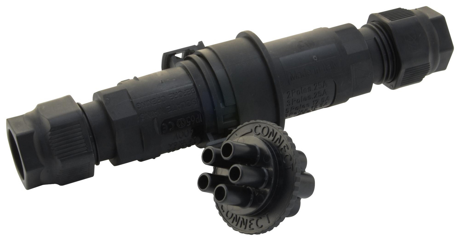 Hylec Thk.404.x2A00-F Connector, In-Line, Ip65, 5Pole, 5-9mm