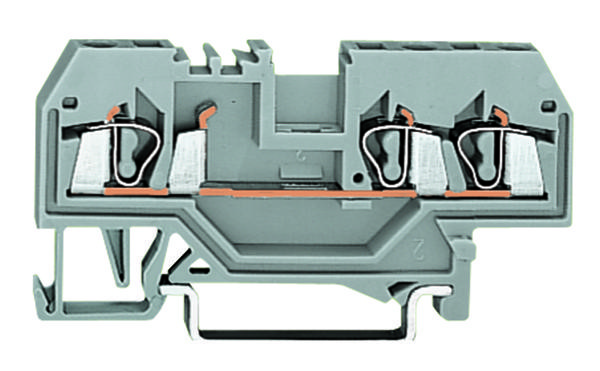 WAGO 0280-0687 Ground Terminal Block, Din Rail, 3 Position, 28-12Awg