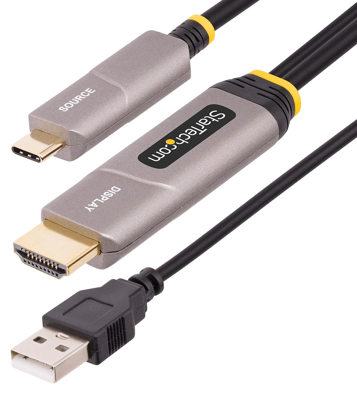 Startech 146B-Usbc-Hdmi4K-Aoc Cable Assy, Usb Plug-Hdmi/usb Plug/15.2M