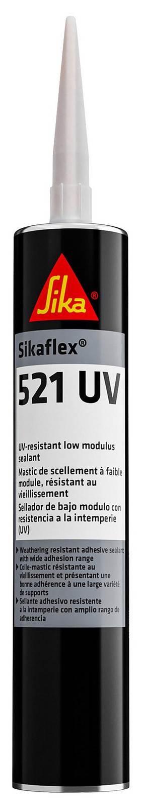 Sika 521Uv Black Sealant, Polymer, Blk, Crt, 300Ml