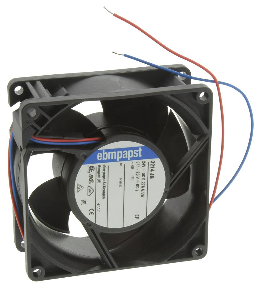 ebm-papst 3214Jn.. Axial Fan, 92mm, 24Vdc