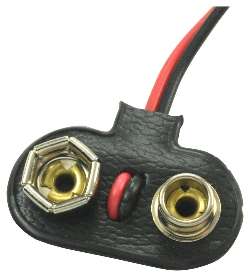 Keystone 237. Battery Strap, 9V, Wire Lead