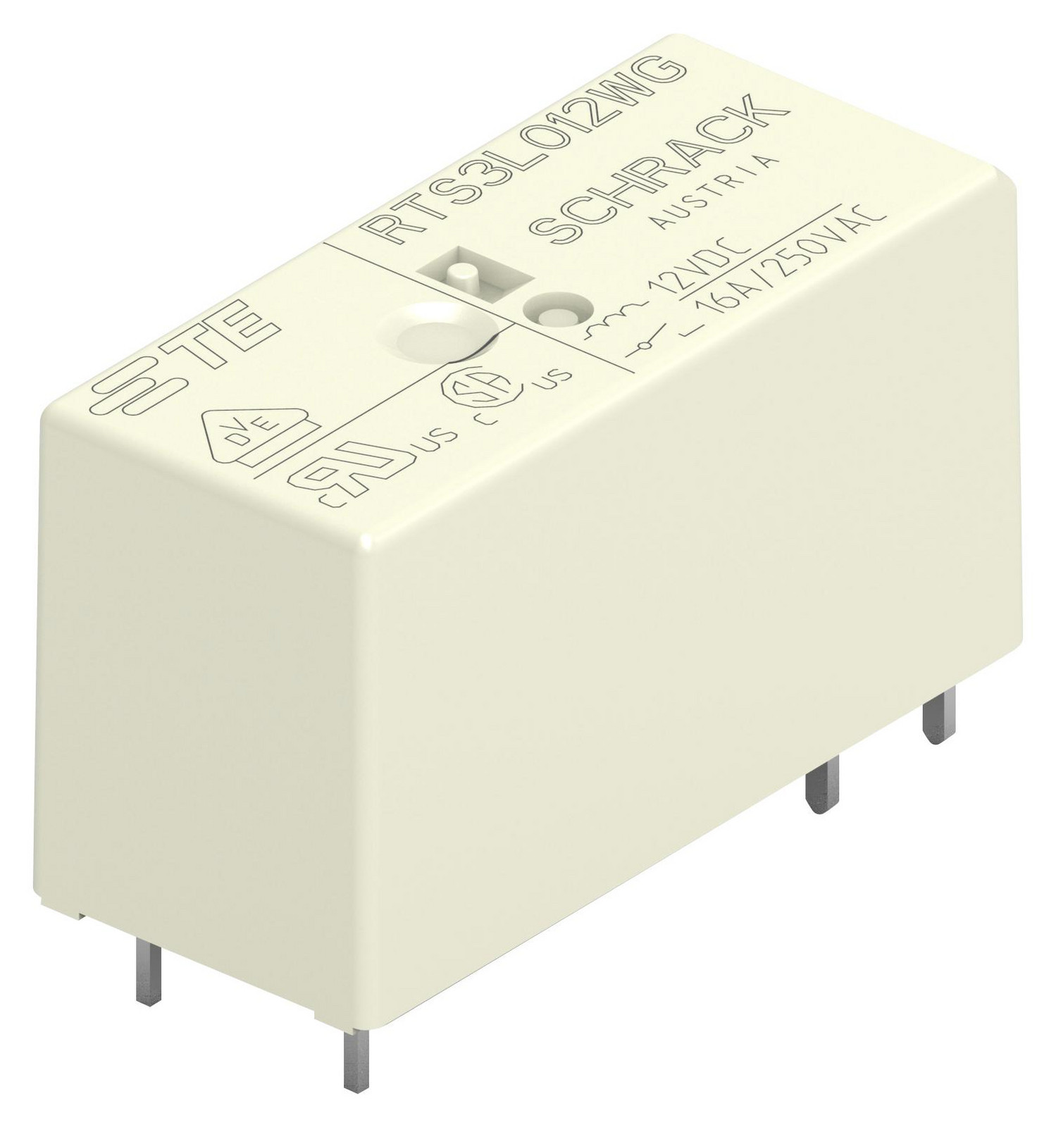 Te Connectivity 2-1415898-7 Power Relay, Spst-No, 16A, 12Vdc, Th