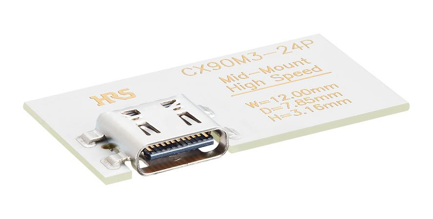 Hirose Cx90M3-24P Usb Connector, 3.2 Type C, R/a Rcpt, 24P