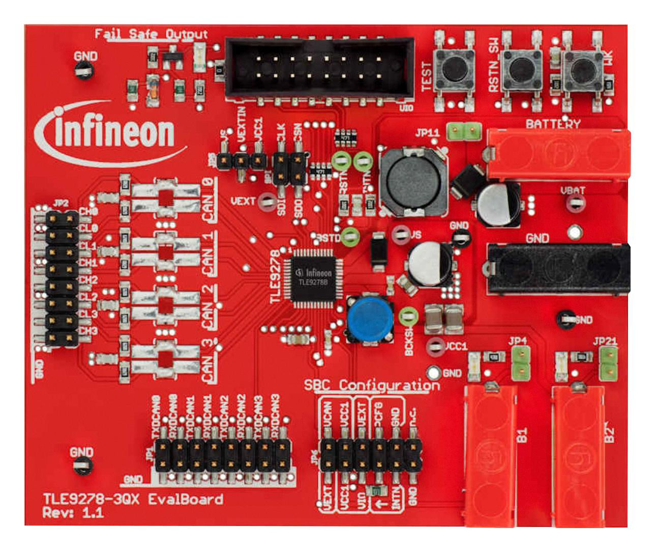 Infineon Multicansbcboardtobo1 Demo Board, System Basis Chip, Interface