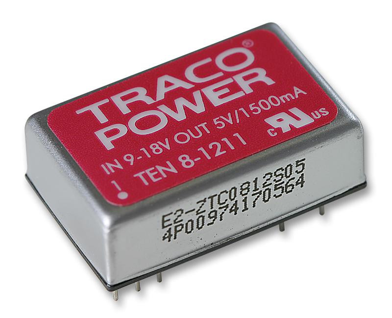 TRACO Power Ten 8-2421 Converter, Dc/dc, 8W, +/-5V