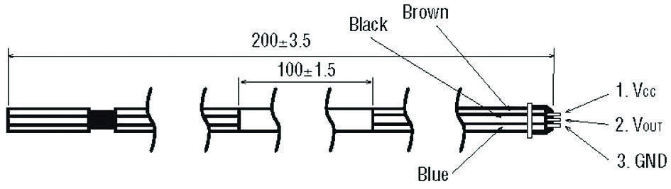 Omron Electronic Components D6F-Cable2 Cable For D6F03A3000